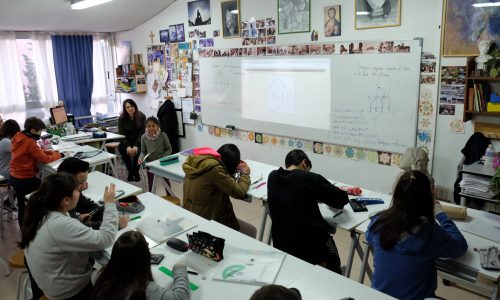 imagen del aula de dibujo técnico