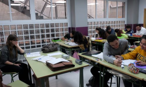 imagen de un aula de secundaira