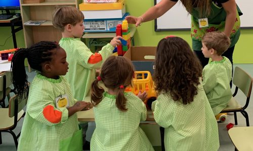 Imagen de nuestros alumnos de infantil en el aula